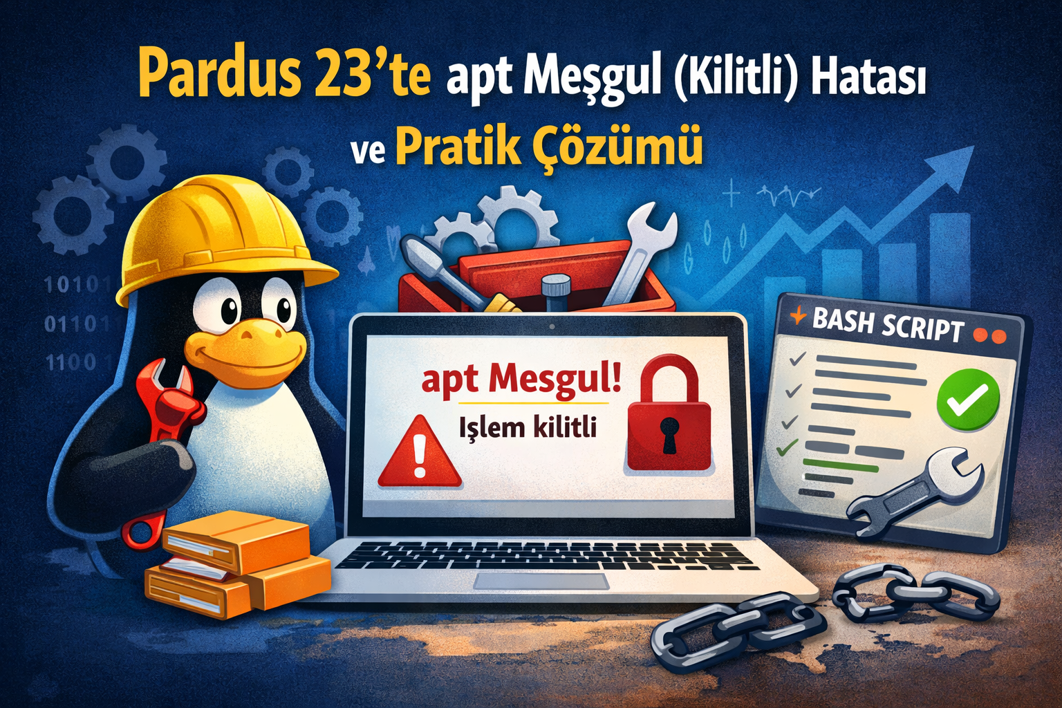 Pardus 23’te apt Meşgul (Kilitli) Hatası ve Pratik Çözümü
