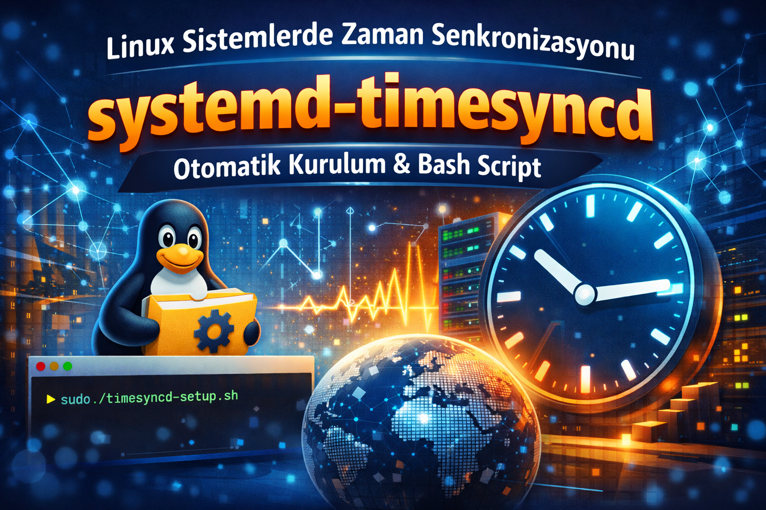 Linux’te Otomatik Saat Senkronizasyonu: systemd-timesyncd ile Güvenli ve Standart Kurulum