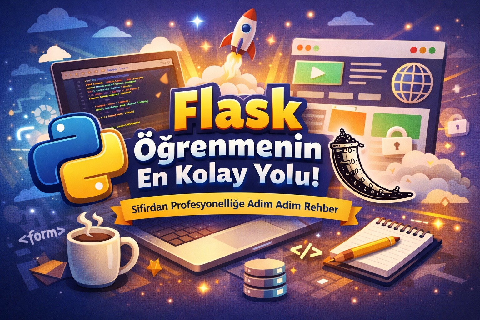 Flask Öğrenmenin En Kolay Yolu: Sıfırdan Profesyonelliğe Adım Adım Rehber