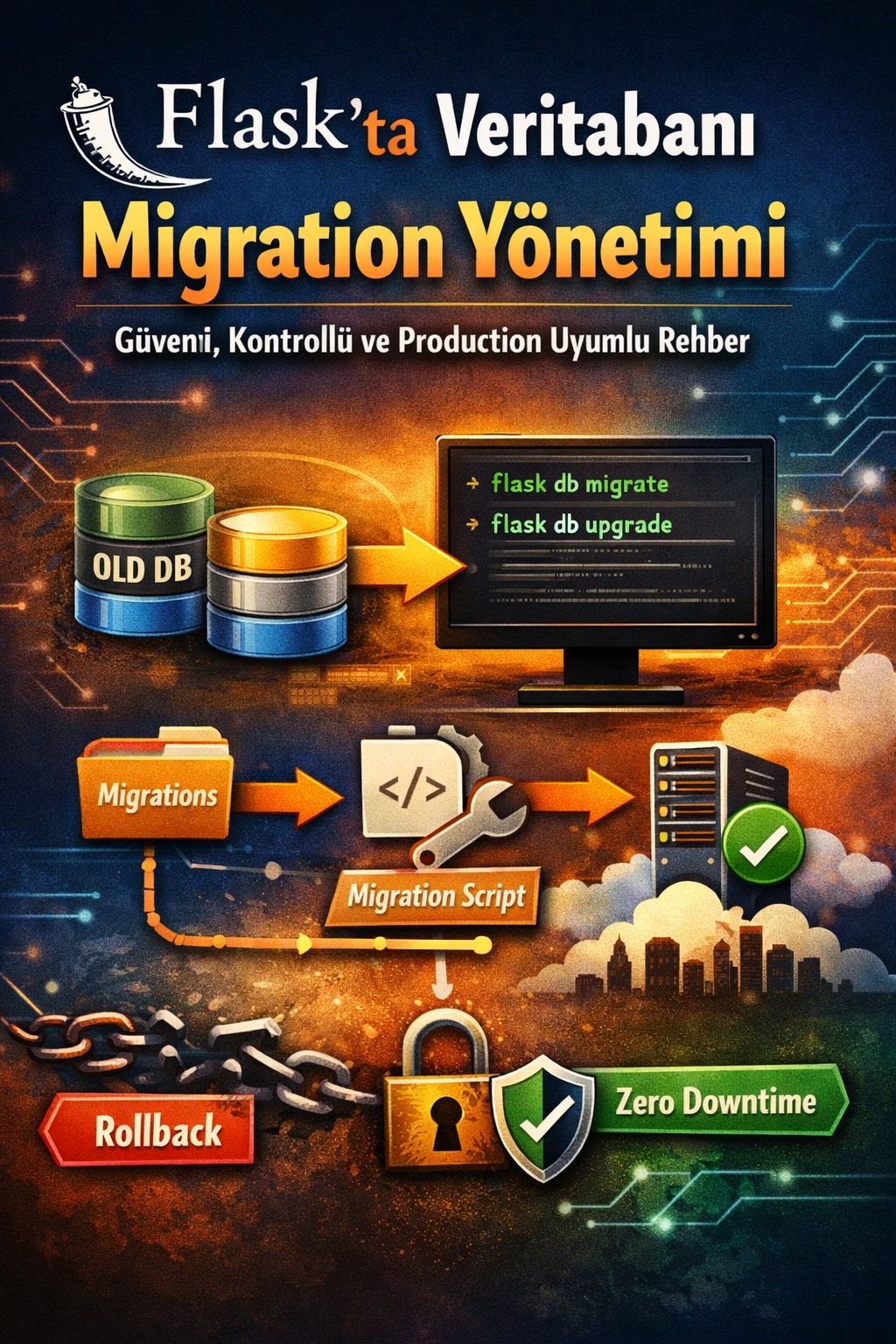 Flask’ta Veritabanı Migration Yönetimi: Güvenli, Kontrollü ve Production Uyumlu Rehber