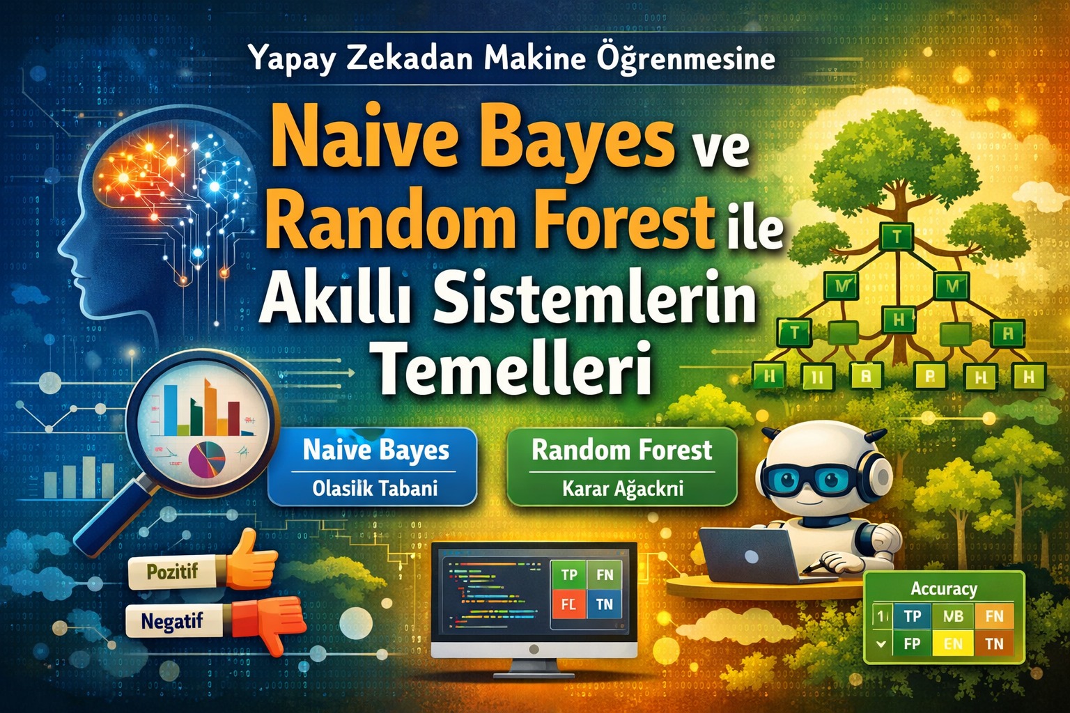 Yapay Zekâdan Makine Öğrenmesine: Naive Bayes ve Random Forest ile Akıllı Sistemlerin Temelleri